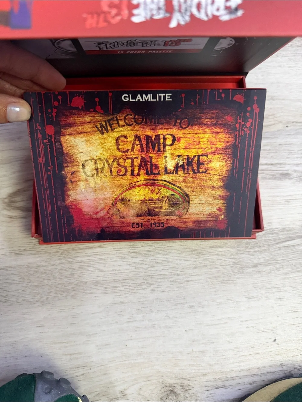 Glamlite Friday the 13th Camp Crystal Lake Eyeshadow Palette - Red